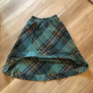 Parson’s Place Vintage Wool Plaid A-Line skirt